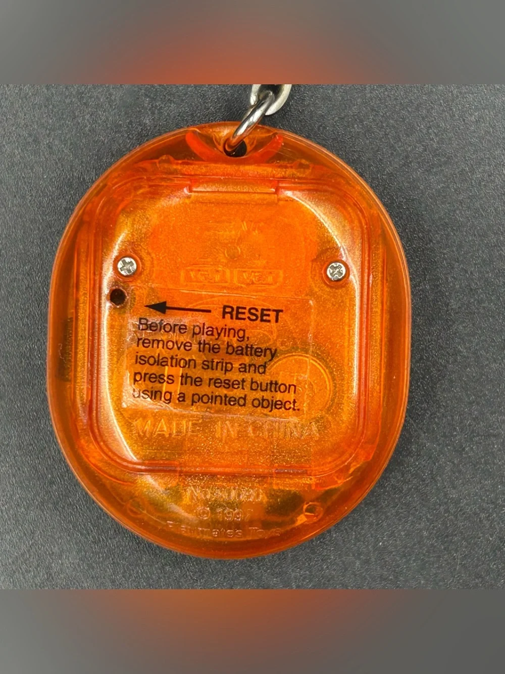 Vintage 1997 Nano Puppy Orange Virtual Pet Playmates Working Package Manual